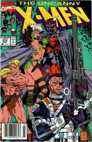 Uncanny X - Men 274 (1991,  Marvel) Nick Fury; Mark Jewelers Insert;