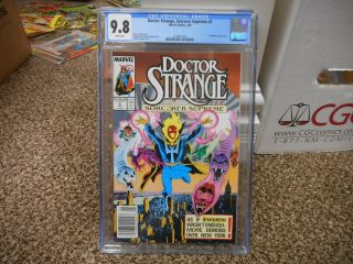 Doctor Strange 2 Cgc 9.  8 Marvel 1989 White Pgs Nm Newsstand Variant Movie