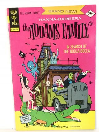 Gold Key The Addams Family 1 Hanna Barbera In Search Of Boola - Boola Vf,  8.  5