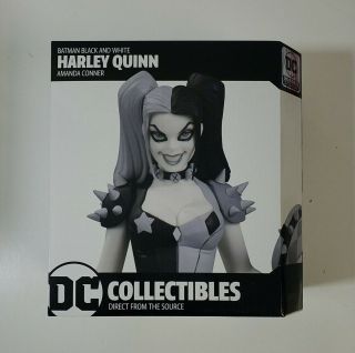 Dc Collectibles Harley Quinn Batman Black White Statue By Amanda Conner Mib