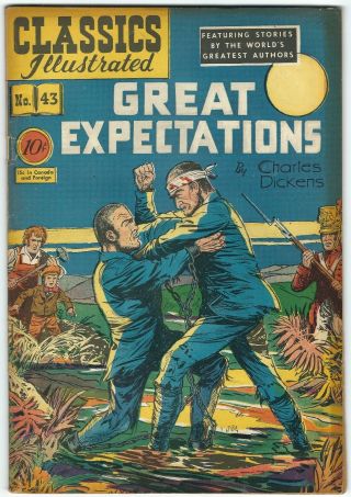 Classics Illustrated 43 Great Expectations Hrn43 - 1st Edition Scarce