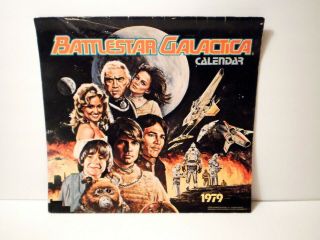 Sci Fi 1979 Bsg Battlestar Galactica Calendar W/centerfold Poster