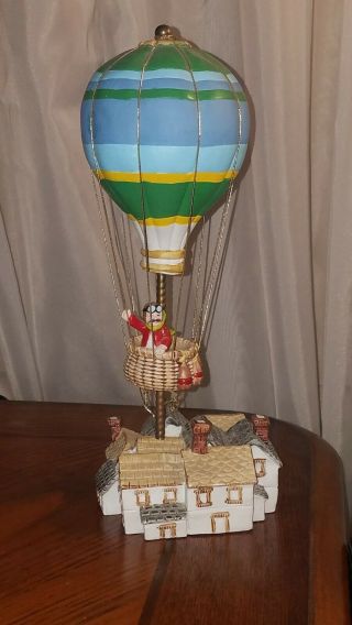 Vintage George Good Corporation Hot Air Balloon Music Box Around The World