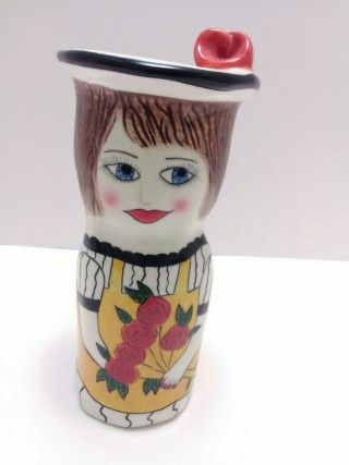 Vintage Susan Paley By Ganz " Roseanne " Vase 5 - 1/2 " Tall