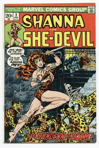 Shanna The She - Devil 2 - Marvel - 1973 - Nm,  9.  6 - Classic Steranko Cover
