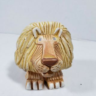 Vintage Artesania Rinconada Uruguay Signed Lion Figurine - Retired