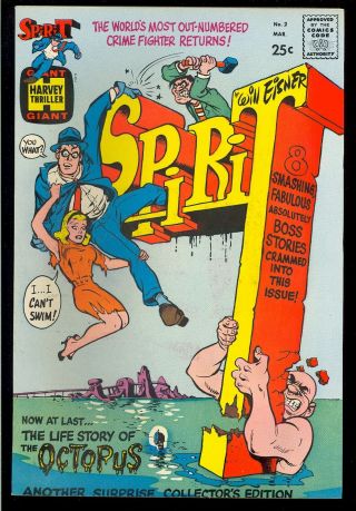 The Spirit 2 Silver Age Will Eisner Harvey Comic 1967 Nm -