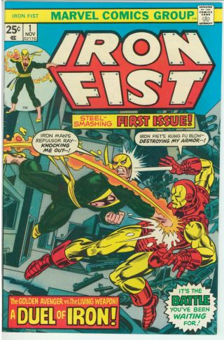 Iron Fist 1 1st Series Marvel 1975 Fn Vf Iron Man John Byrne Chris Claremont