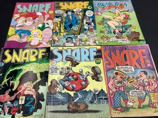 Snarf 1 3 4 5 6 7 Underground Comix Crumb Corben Will Eisner Spirit Comic Books