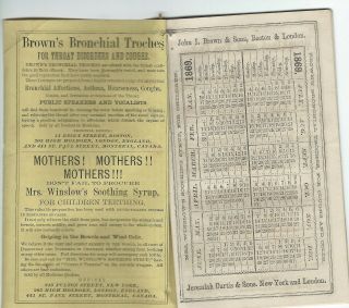 1869 Mrs.  Winslow ' s Domestic Receipt Book / Quack Medicine - Recipe Booklet 3