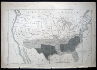 Harper’s Weekly 1864 - Map Of The Rebellion,  As It Was In 1861,  British America