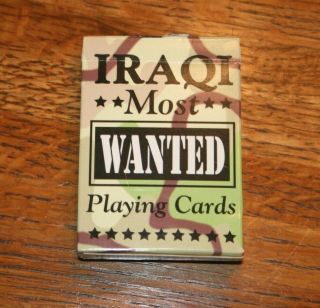 Iraqi Most Wanted Playing Cards (bicycle Brand)
