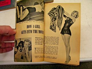 3 PICTURE SCOPE Magazines 1955 - 1956 Cheesecake,  Pin Ups,  Marilyn Monroe 3