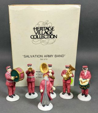 Dept 56 Salvation Army Band Set Of 6 - Heritage Village (59854)