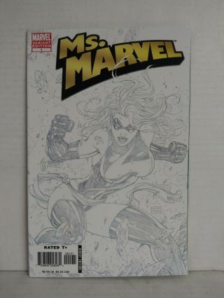 Ms.  Marvel 1 Micheal Turner Sketch Variant Edition