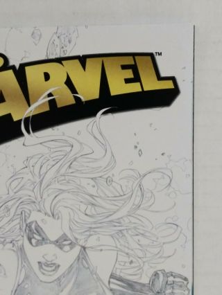 Ms.  Marvel 1 Micheal Turner Sketch Variant Edition 3