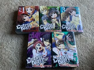 Corpse Party Blood Covered Volumes 1,  2,  3,  4,  5 1 - 5 Manga English
