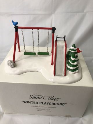 Winter Playground Dept 56 Christmas Snow Village House Accessory 54364