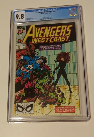 Avengers West Coast 48 Cgc 9.  8