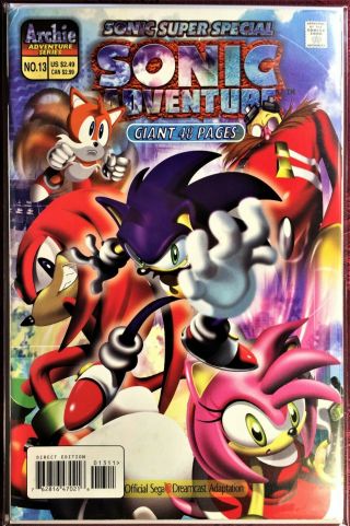 Sonic The Hedgehog Special Comic Book 2001 13 Sonic Dreamcast Bagged Vf