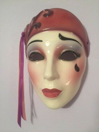 Clay Art Ceramic Mask Tear Drop