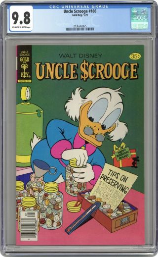 Uncle Scrooge 160 Cgc 9.  8 1979 Dell/gold Key/gladstone/gemstone 2136642025