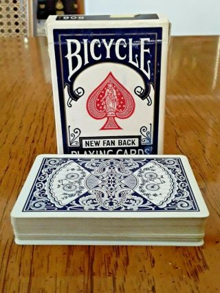 Vintage Bicycle Fan Back Playing Cards Complete Set 808 Plus Jokers ☆ Great