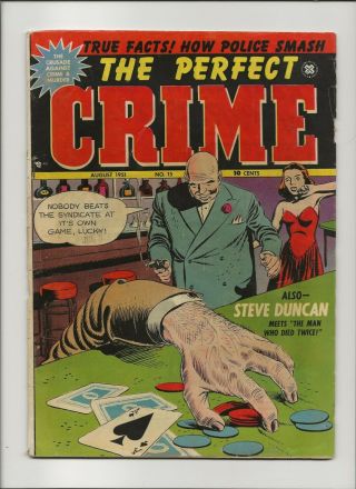 The Perfect Crime 15 Vg 4.  0 Classic Cover Htf 1951