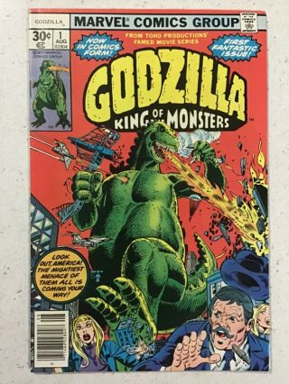 Marvel Comics Godzilla King Of The Monsters 1 (near)