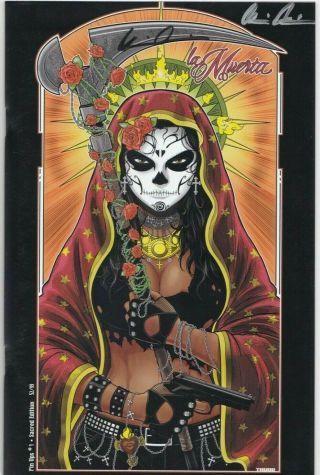 Lady Death La Muerta Pin Ups 1 " Sacred " Pgx 10.  0 Graded & Slabbed Comic