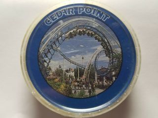 Playing Card Set Round Cedar Point Amusement Park Coaster Souvenir Complete