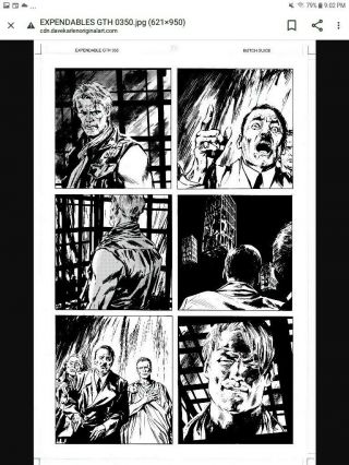 Jackson Butch Guice - The Expendables 1 - Idw Comic Book Artwork
