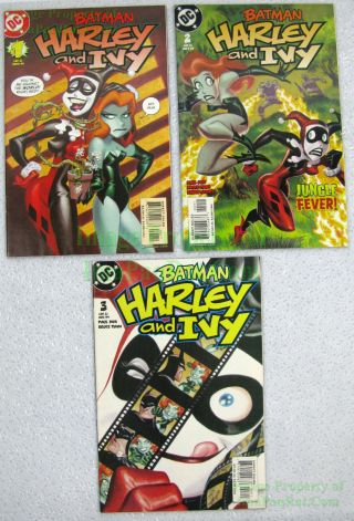 Batman Harley And Ivy 1 2 3 Complete Limited Mini Series Quinn Poison Big Pics