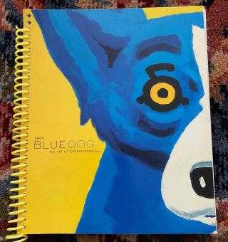 2004 George Rodrigue Blue Dog Desk Calendar - 50,  Blue Dog Art