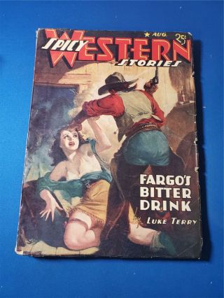 Spicy Western Stories Vol.  9 5 Aug 1942 Pulp Gd,
