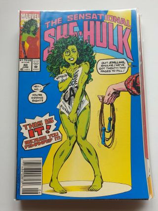The Sensational She - Hulk 40 (marvel 1989 Series) - Byrne - Skipping Rope Issue