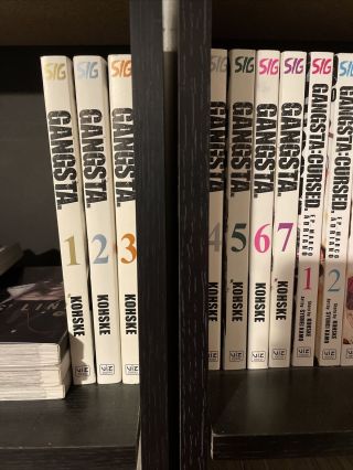 Gangsta Manga,  Vol.  1 - 7 And Gangsta Cursed Vol.  1 And 2.