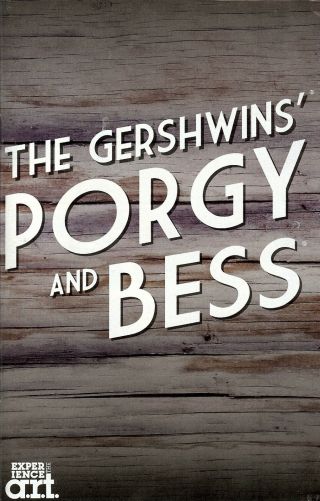 George Gershwin " Porgy And Bess " Audra Mcdonald / Norm Lewis 2011 Boston Tryout