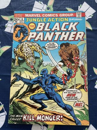 Jungle Action 6 (1973,  Marvel) 1st Appearance Of Killmonger Mcu Black Panther
