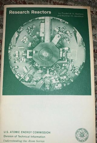 Research Reactors - Us Atomic Energy Commission Information Booklet - 1965