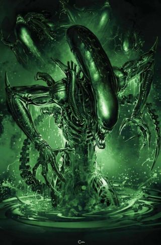Alien 1 Clayton Crain Virgin Variant “night Vision” Cover C - Pre - Hot