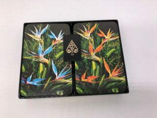Vintage Clemente Jacques Mexico Double Deck Playing Cards,  Birds of Paradise 3