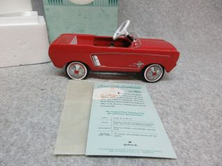 1964 1/2 Ford Mustang Pedal Car Hallmark Kiddie Car Classic Nos - In - Box