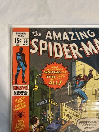 The Spider - Man 96 (1971) Stan Lee No Comic Code Drug Issue 3