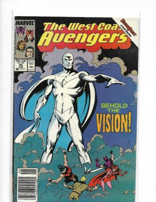 Avengers West Coast 42 Thru 45 Vision Quest 1st White Vision Disney Plus