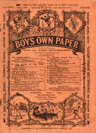 1900 July Boy’s Own Paper Louis Wain,  Cats,  Children’s Books Interest