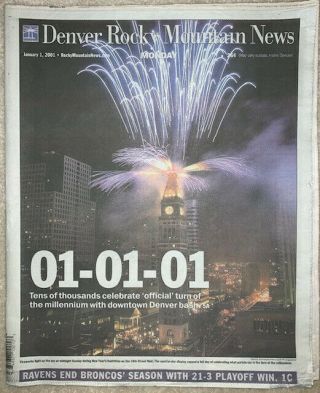 Newspaper - Beginning Of The 21st Century 01 - 01 - 01 Denver Rocky Mountain News