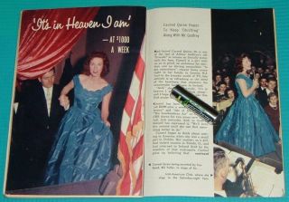 1956 Tv Guide Article Carmel Quinn Singer Leonia,  Jersey Irish American Club