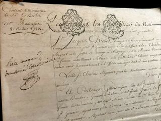 Parchment Document 1784 4 Pages