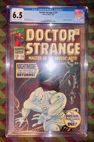 Dr Strange 170 Cgc 6.  5 - 1968 - Doctor Strange - Early Nightmare Appearance